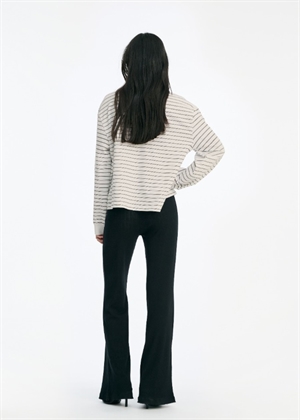 Pique longsleeve polo bluse Egret Comb. ROTATE 